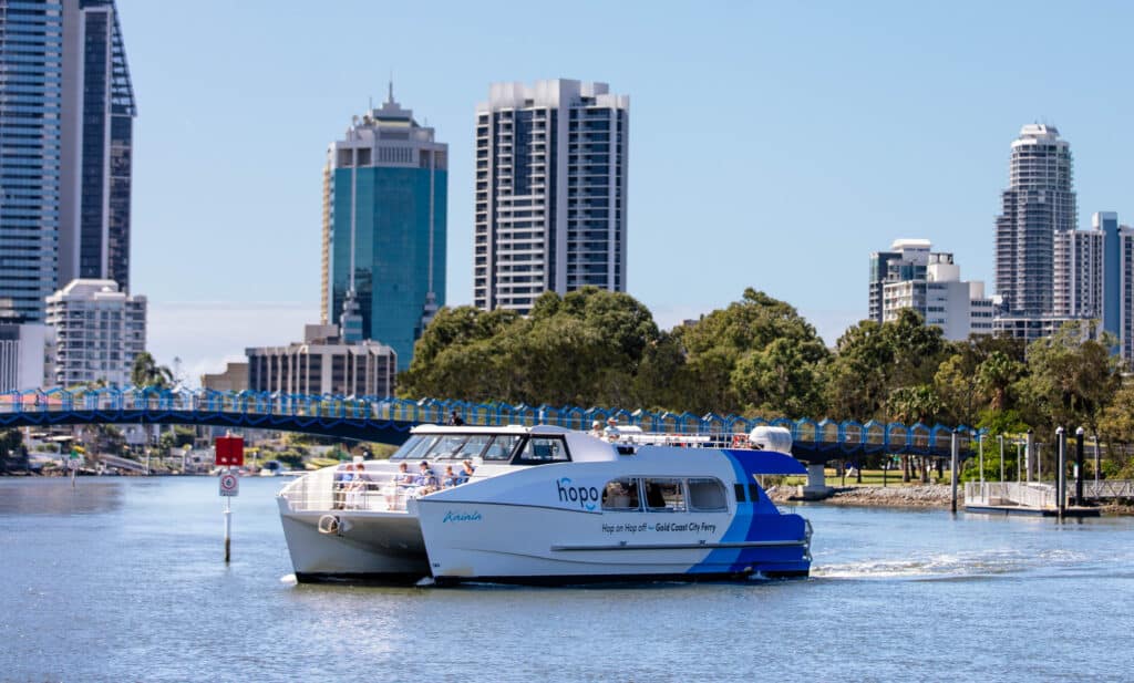 Hop ferry on the Gold Coast waterways.